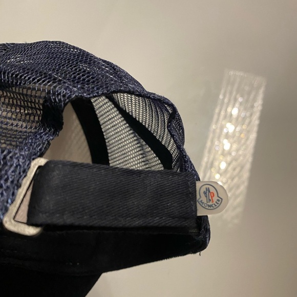 Moncler Black and White Trucker Cap boys 6-8 years - Picture 5 of 7